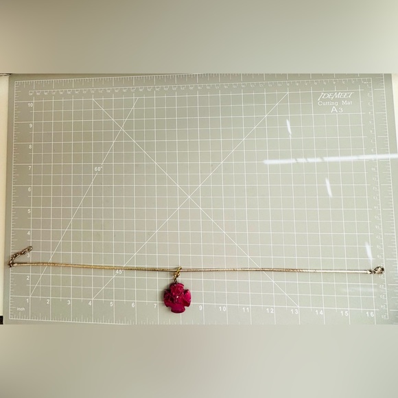 Vintage Maltese Stone Cross Pendant Necklace - Picture 6 of 13